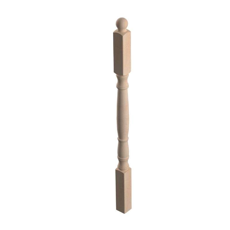 Image du produit Poteau Tourn&eacute; - PT2 SOGEM - H&ecirc;tre - 70 x 70 mm - Haut: 130 cm