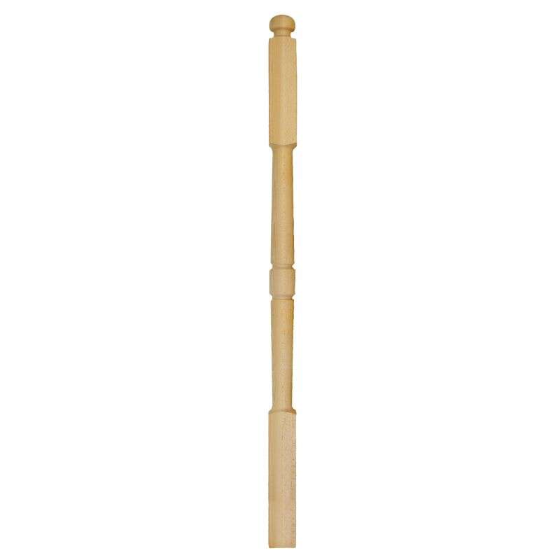 Image du produit Poteau Tourn&eacute; - Moderne PT20 SOGEM - H&ecirc;tre - 70 x 70 mm - Haut: 130 cm