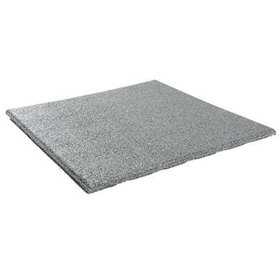 Image du produit Dalle Caoutchouc Gris - 500 x 500 mm