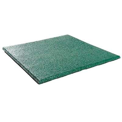 Image du produit Dalle Caoutchouc Vert - 500 x 500 mm