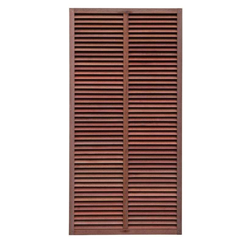 Image du produit Ecran de Jardin FELIX - Keruing/Bangkirai - Treillis Louvre N&deg;25 - 900 x 1800 mm