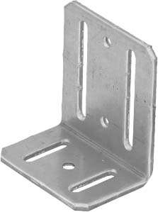 Image du produit Equerre d'assemblage - Ajustable (boutonni&egrave;re) - Zingu&eacute; - 75 x 45 x 65 x 4 mm