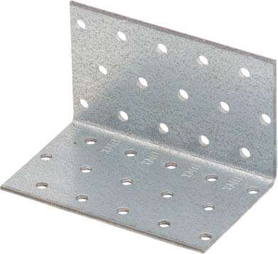 Image du produit Equerre d'assemblage - Mod&egrave;le Lourd - Zingu&eacute; - 60 x 60 x 100 x 2 mm