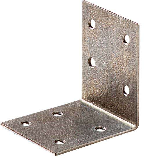 Image du produit Equerre d'assemblage - Mod&egrave;le Lourd - Zingu&eacute; - 60 x 60 x 40 x 2 mm