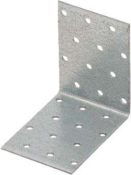 Image du produit Equerre d'assemblage - Mod&egrave;le Lourd - Zingu&eacute; - 80 x 80 x 60 mm