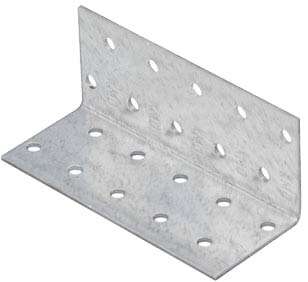 Image du produit Equerre d'assemblage - Mod&egrave;le Lourd - Zingu&eacute; - 90 x 90 x 4 x 2 mm
