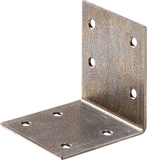 Image du produit Equerre d'assemblage - Multi trous - Zingu&eacute; - 30 x 30 x 30 x 1,5 mm