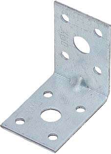 Image du produit Equerre d'assemblage - Mod&egrave;le Lourd - Zingu&eacute; - 50 x 50 x 35 mm