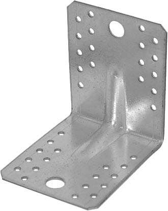 Image du produit Equerre d'assemblage - Mod&egrave;le Lourd - Zingu&eacute; - 105 x 105 x 90 x 2,5 mm