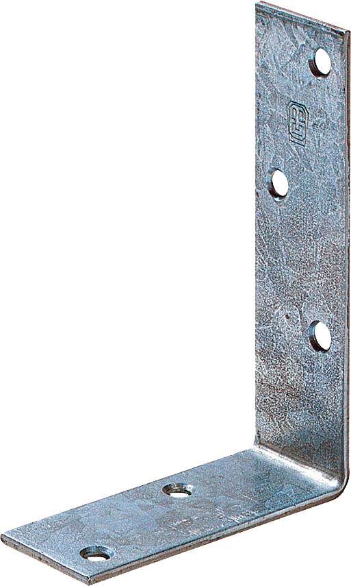 Image du produit Equerre d'assemblage - Mod&egrave;le Lourd - Zingu&eacute; - 100 x 75 x 30 x 3 mm