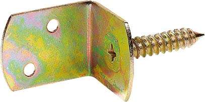 Image du produit Ferrure / Equerre en 'L' pour fixation d'&eacute;cran de Jardin  - Zingu&eacute; - 38 x 30 x 32 mm