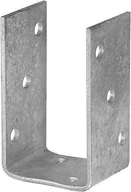 Image du produit Socle de Poteau 'U' - Pour Poteaux 70 & 90 mm - Galvanis&eacute;