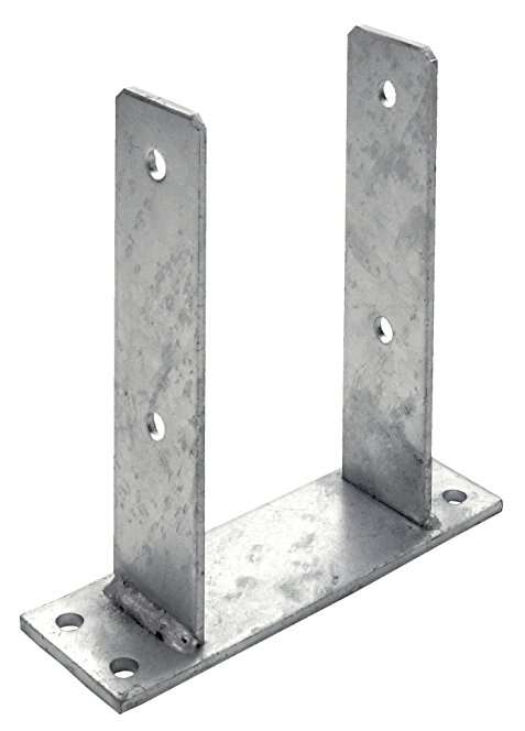 Image du produit Socle de Poteau &agrave; fixer 'TT' - Pour Poteau 70 & 90  mm - Acier Galvanis&eacute;