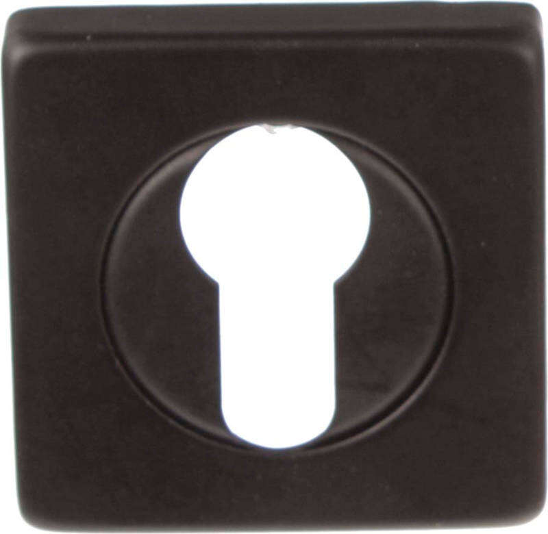 Image du produit Entr&eacute;e de Cylindre - Carr&eacute; - Noir - 50 x 50 mm (2 pi&egrave;ces)