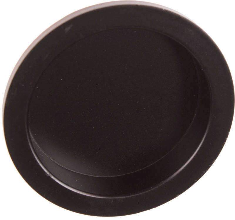 Image du produit Poign&eacute;e de Meuble - &agrave; Encastrer - Rond - Noir - &Oslash; 55 mm (48 mm)