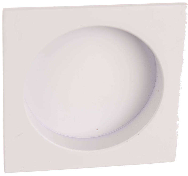Image du produit Poign&eacute;e de Meuble - &agrave; Encastrer - Carr&eacute; - Blanc - 55 mm (48 mm)