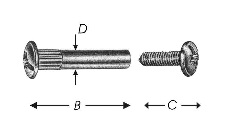 Image du produit Boulons d'assemblage - Vis + douilles - Zingu&eacute; - Serrage 30 &agrave; 39 mm (4p)