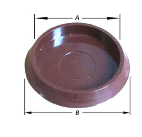 Image du produit Godet pour pied de meuble - Rond - Mati&egrave;re synth&eacute;tique - Transparent - &Oslash; 30 &agrave; 50 mm (4p)