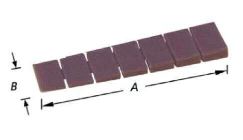 Image du produit Cale d'&eacute;l&eacute;vation pour nivellement de meuble - 7 sections - Brun - 76 x 15 x 1 &agrave; 7 mm (3p)