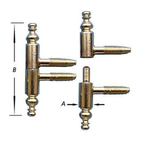 Image du produit Fiche &agrave; percer (type Anuba) pour meuble - Filet Bois - Bouton Style Baroque (2p)