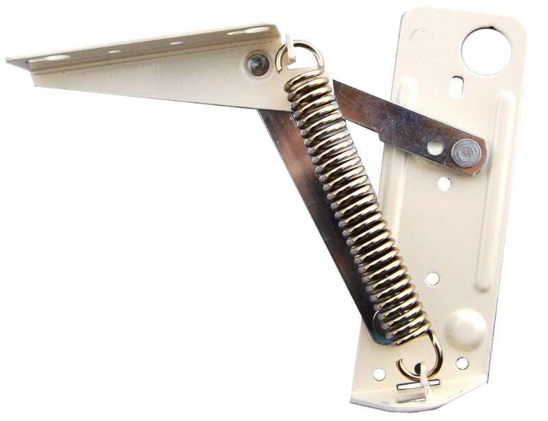Image du produit Compas &agrave; ressort pour porte levante de meuble 1 gauche / 1 droite - Blanc