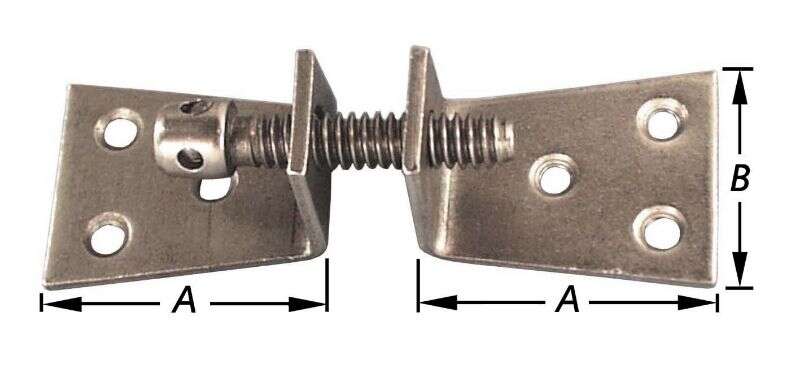 Image du produit Ferrure d'assemblage - Type Hambourg - Double &eacute;querre - 3 parties - Fer non trait&eacute; - 43 x 33 x 2,5 mm (2p)