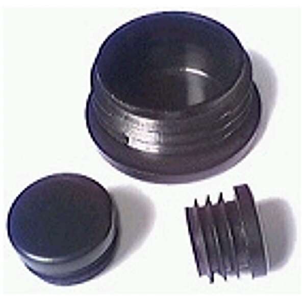 Image du produit Sabot pour pied tubulaire rond - Mod&egrave;le &agrave; enfoncer - Polyamide - Noir - &Oslash; 14 &agrave; 32 mm