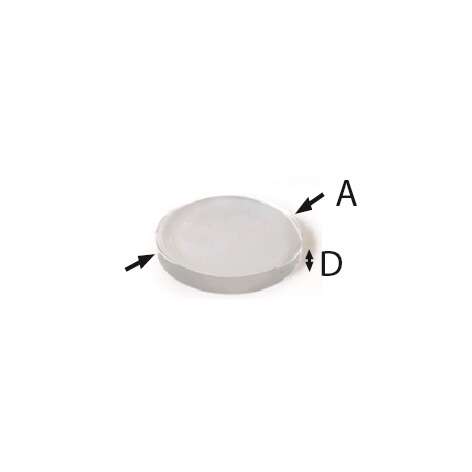 Image du produit Amortisseur adh&eacute;sif pour porte de meuble souple - Transparent  / Noir