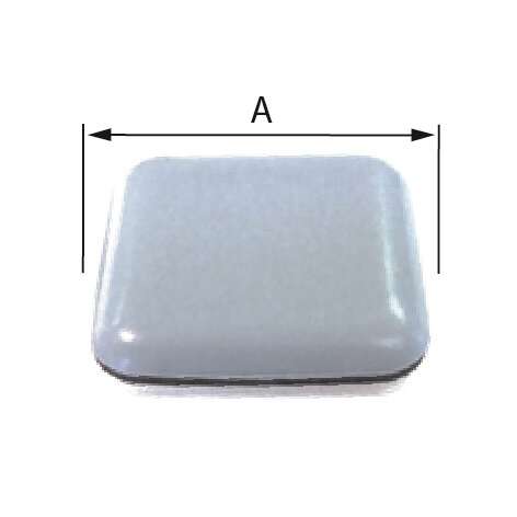 Image du produit Patin glisseur pour meuble en polyt&eacute;trafluor&eacute;thyl&egrave;ne (PTFE) autocollant - Carr&eacute; / Rectangle - Gris