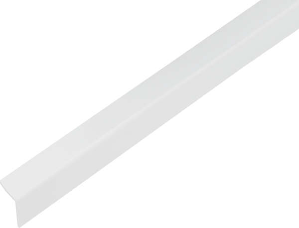 Image du produit Corni&egrave;re adh&eacute;sive PVC blanc brillant 20x20x1,5/1m