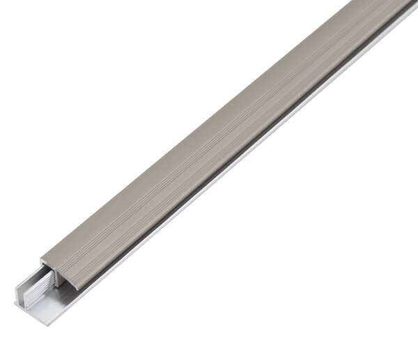 Image du produit Entre-porte (Profil&eacute; de finition) DUO - Alu anodis&eacute; Inox - p/rev&ecirc;tement de 6 &agrave; 13 mm - Dimension au choix