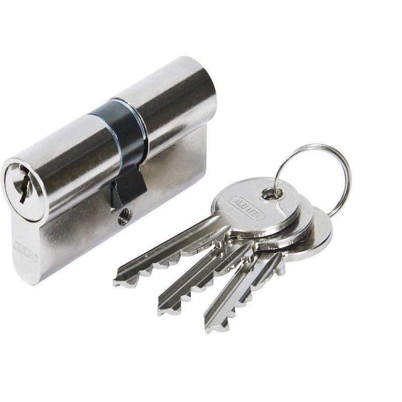 Image du produit ABUS - Cylindre - E50 - 5 goupilles - Chrom&eacute; - 3 cl&eacute;s > Plusieurs dimensions 60 &agrave; 90 mm