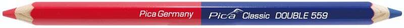 Image du produit PICA - Crayon Rouge/Bleu en 1 - 18 cm