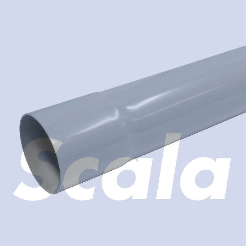 Image du produit Scala - Tuyau / Tube de Descente &Oslash; 80 mm, &eacute;p. 1,5 mm - Gris Clair - 2,8 m