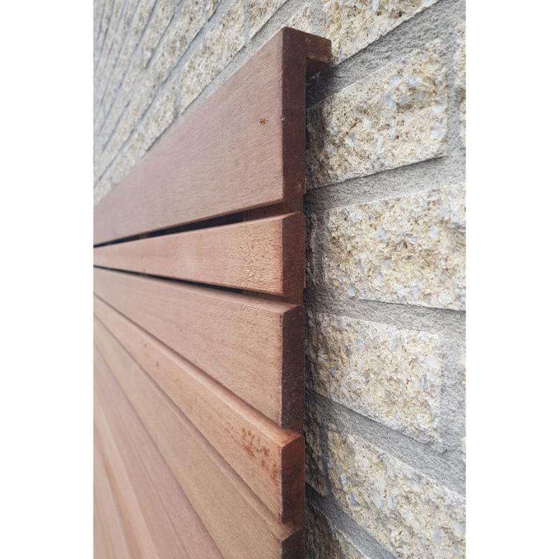 Image du produit Ecran de Jardin FELIX - Keruing/Bangkirai - Rhombus N&deg;52 - Lames 13 x 44/65/90 mm - 1800 x 1800 mm