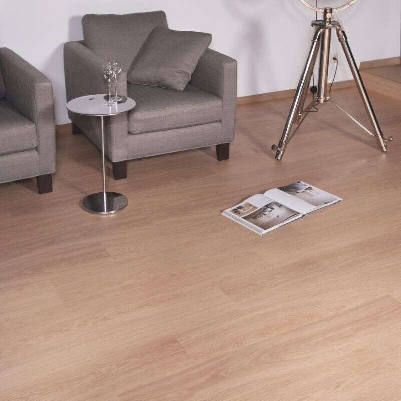 Image du produit LOC FLOOR - Sol Stratifi&eacute; - BASIC (LCF 251) Ch&ecirc;ne Classique Blanchi Mat - 7 x 192 x 1261 mm (2,42 m&sup2;)