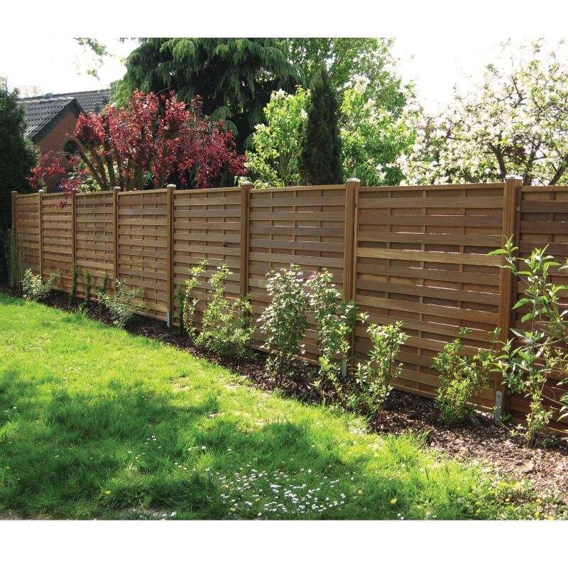 Image du produit Ecran de Jardin FELIX - Keruing/Bangkirai - El&eacute;gant N&deg;06 - 1800 x 1800 mm