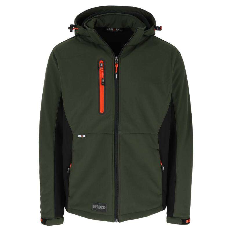 Image du produit HEROCK&reg;- Veste Softshell Trystan - Kaki Fonc&eacute;/Noir