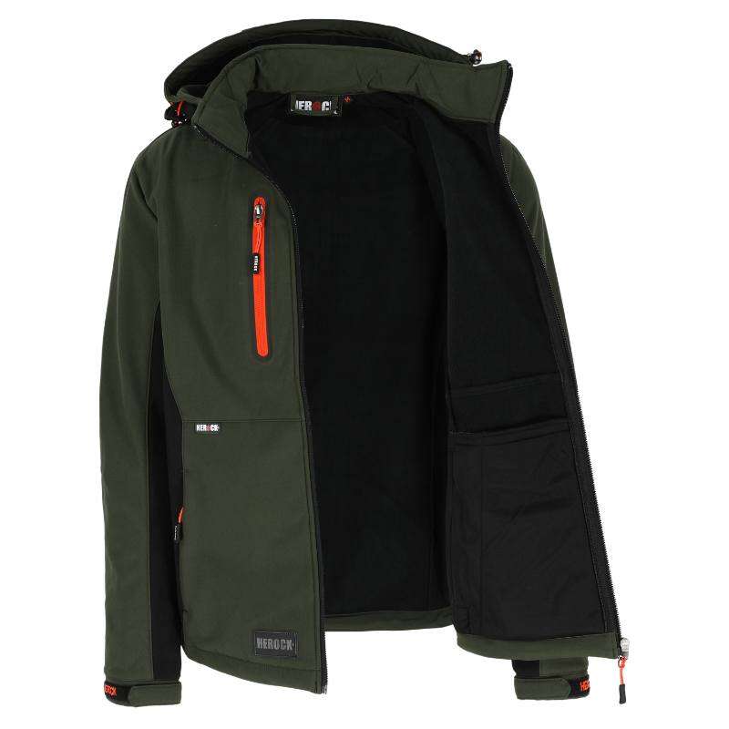 Image du produit HEROCK&reg;- Veste Softshell Trystan - Kaki Fonc&eacute;/Noir
