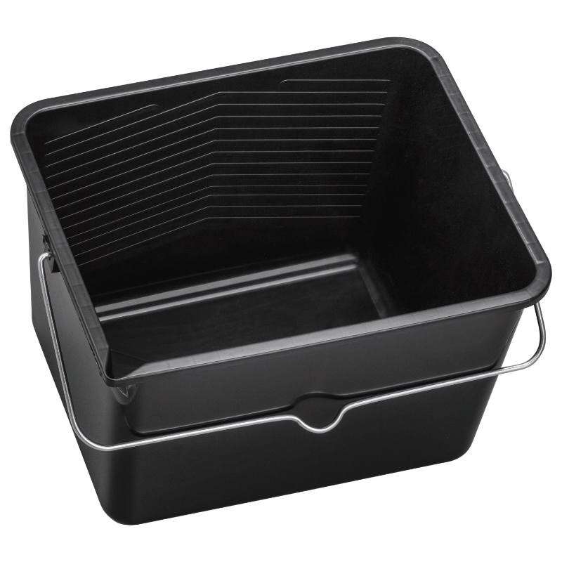 Image du produit CIRET - Seau &agrave; Peinture - Plastique - Noir - Echelle gradu&eacute;e - Surface de Raclage - 8 L