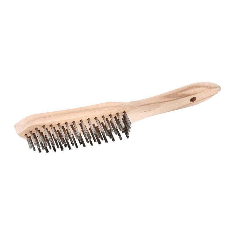 Image du produit CIRET - Brosse m&eacute;tallique polyvalente - Acier / Poign&eacute;e bois