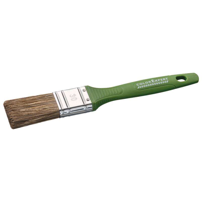 Image du produit CIRET - Pinceau Plat - Lasure - Manche plastique vert - Largeur au choix