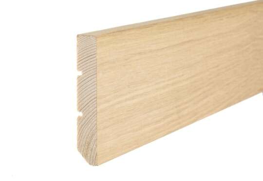 Image du produit LALEGNO - Plinthe Ch&ecirc;ne - Bord droit - Riesling - Verni - 13 x 68 x 2400 mm (4 pi&egrave;ces/colis)