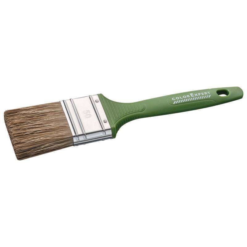 Image du produit CIRET - Pinceau Plat - Lasure - Manche plastique vert - Largeur au choix