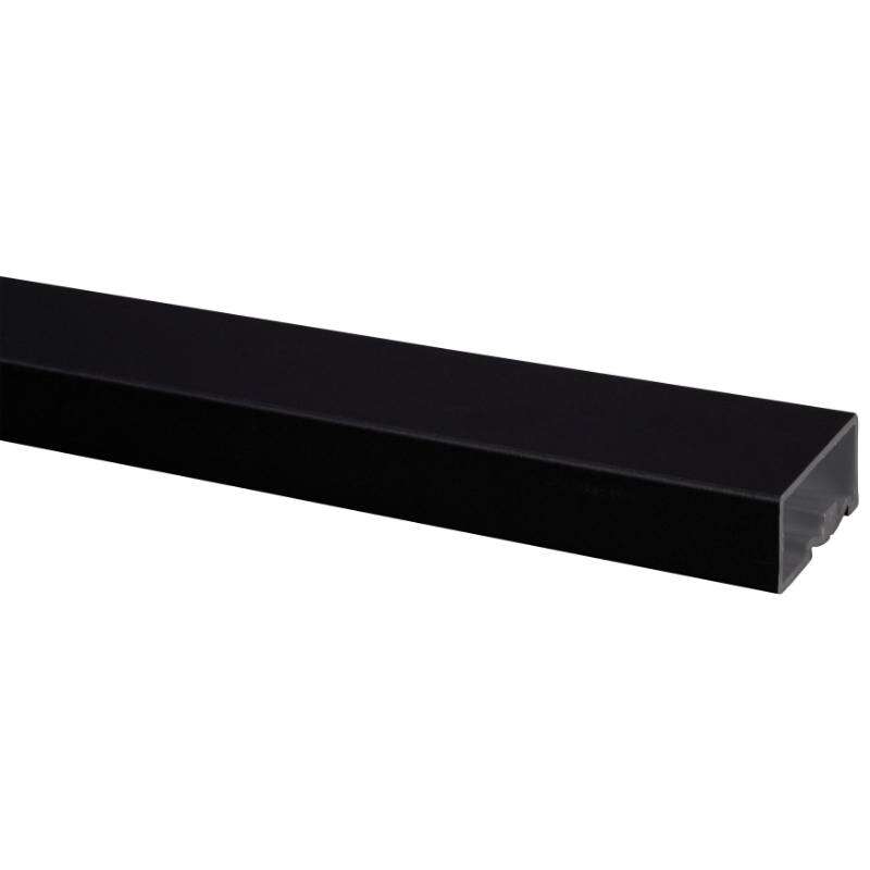Image du produit Rampe d'Escalier - Rectangle 50 x 25 mm - Noir Mat - 100 cm & 270 cm