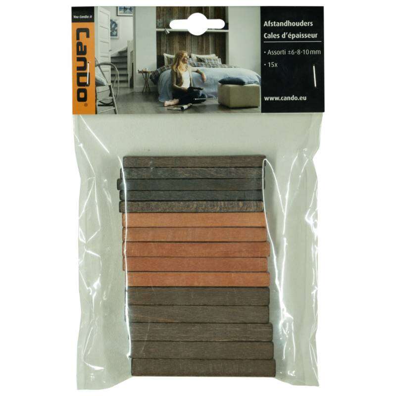 Image du produit Cale &agrave; vitrage - Epaisseur 6 - 8 - 10 mm - 20 x 80 mm (15p)