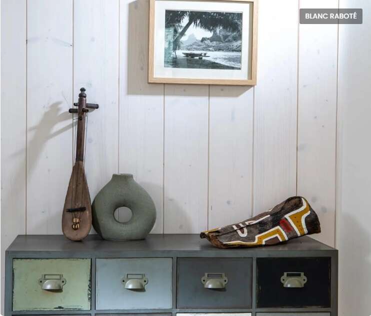 Image du produit VERNILAND - Lambris Mural PURE HOME - Sapin Nord A/B - ESSENTIEL - Rabot&eacute; - Blanc