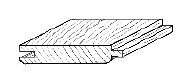 Image du produit Bardage Sapin Blanc du Nord (SBN) - Planchette R&eacute;versible - Rustique Autoclave - 22 x 90 x 3000 mm