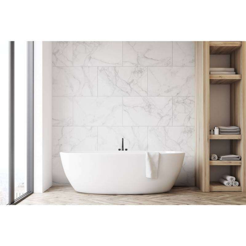 Image du produit Dumawall + - Lambris PVC - Calacatta (949) - 5 x 375 x 650 mm (1,95 m&sup2;)