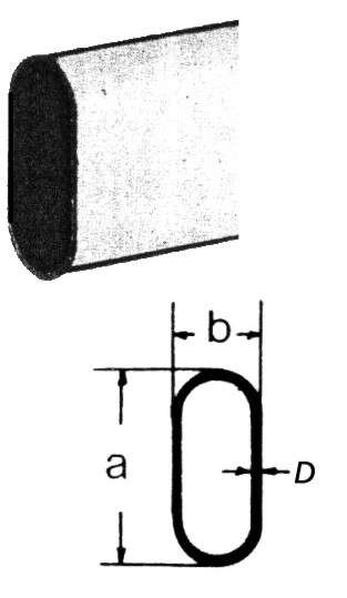 Image du produit Barre de penderie - Noir - Mod&egrave;le Ovale 30 x 15 x 2 mm - 100 ou 166 cm